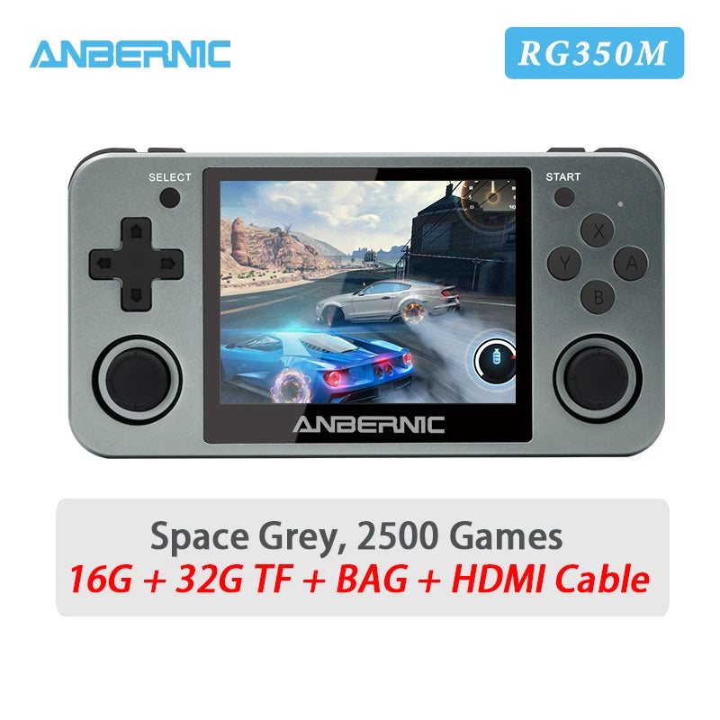 RG351MP RG350M Retro Game Console PS1 RK3326 Player Aluminum Alloy Shell 3.5" IPS Screen Handheld Portable Consola