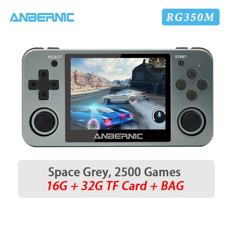 RG351MP RG350M Retro Game Console PS1 RK3326 Player Aluminum Alloy Shell 3.5" IPS Screen Handheld Portable Consola