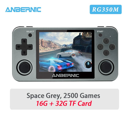 RG351MP RG350M Retro Game Console PS1 RK3326 Player Aluminum Alloy Shell 3.5" IPS Screen Handheld Portable Consola